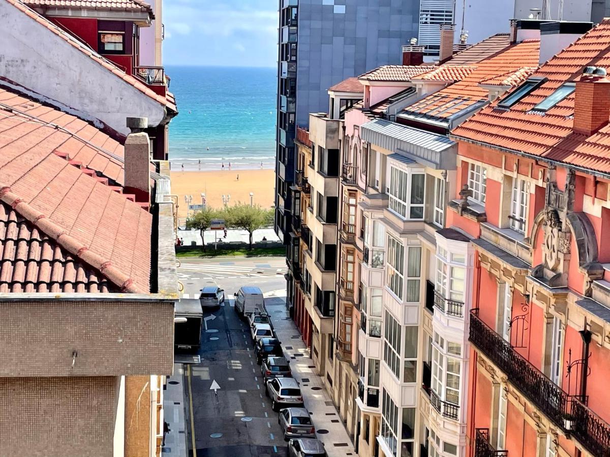 Atico Marques Vistas Al Mar - Garaje Opcional Lejlighed Gijón Eksteriør billede